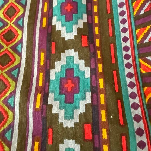 J Peterman Kaftan Size L/XL Cotton Stripe Southwest Tribal Boho Hippie Maxi - Picture 16 of 16